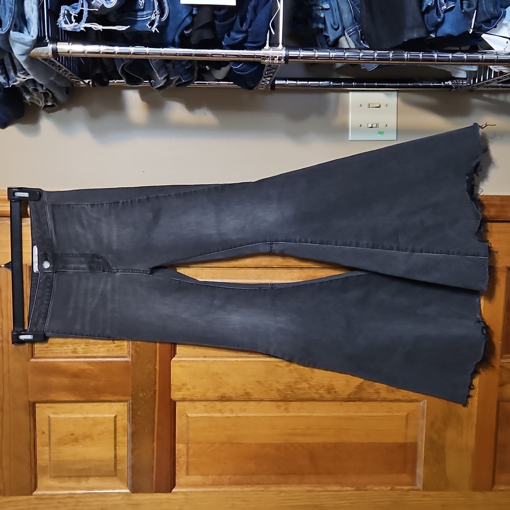 Free People Float On By High-Rise Flare Jeans - Picture 3 of 12